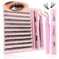 DIY Lashes Extension Kit Eyelashes 200 PCS Clusters Lash Bond and Seal Makeup Tools for Gluing Lashes Gluing Glue Accessories.