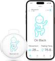 Sense-U Smart Baby Abdominal Movement Monitor - Tracks Baby's Abdominal Movement, Temperature, Rollover with Instant Audio Alerts on Smartphones. 