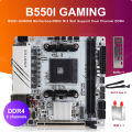 JINGYUE B550I GAMING Motherboard AM4 PCIe 4.0 Dual M.2 DDR4 Mini-ITX for AMD Ryzen 5000 4000 Gaming PC. 