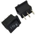 2 Pcs Two Way Push Button Switch SPST 3 Pin 3 Position 6A 250V 10A 125V KCD1-101 On/Off Boat Rocker Switch 2 Way Switch Button. 