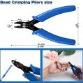 Jewelry Pliers Set with Crimping and Flush Cutters for Wire Wrapping Beading Projects DIY Craft Tool Kit. 