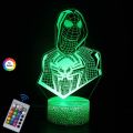 Spiderman Toys Kids 16 Color Remote Control Night Light Superhero Christmas Gift Birthday 3D Illusion Lamp for Kid Gift. 