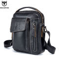 BULLCAPTAIN Casual Fashion Men's Messenger Bag's Business Portable Handbag Man Leather Shoulder Bag Mobile 6.5'' Phone Bags. 
