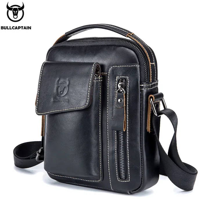 BULLCAPTAIN%20Casual%20Fashion%20Men's%20Messenger%20Bag's%20Business%20Portable%20Handbag%20Man%20Leather%20Shoulder%20Bag%20Mobile%206.5''%20Phone%20Bags%20-%20Image%208