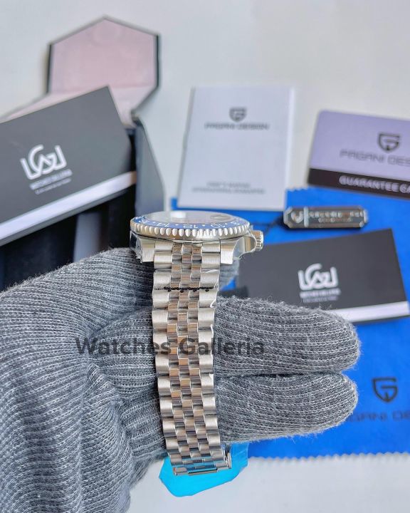 Pagani%20Design%20PD1662%20GMT%20Master%20I%20Batman%20Blue%20and%20Black%20Dial%20Jubilee%20Chain%20Bracelet%20Pearl%20DG5833%20GMT%20Automatic%20Movement%20Men%20Watch%201662%20-%20Image%203