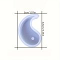 1pc Tai Chi Yin Yang Candle Silicone Molds - DIY Handmade Epoxy Resin Craft - Plaster Moulds for Home Decor and Party Supplies. 