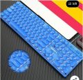 Blue Round Keys Normal Keyboard - Non Mechanical No LED. 