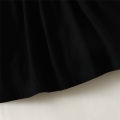 1-6 Year Baby Girl Fashion Off the Shoulder Black Mesh Long Sleeved Dress  for Spring&Autumn Party Photography Skirt Outfits. 