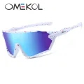 OMEKOL BRAND New Cycling Glasses Men Women UV400 Sun Glasses Fishing Goggles Outdoor Baseball Sunglasses Softball Sport Eyewear.