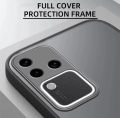 [Send from Thailand] Vivo v30pro 5G skin color button shockproof case, Vivo phone case, soft edge camera protective case, hard back. 