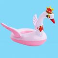 Cartoon Kids Inflatable Pool Toys Crown Swan Swimming Floating Chair Summer Oudoor Funny Water Toys PVC Inflatable Ring for Baby. 