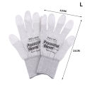 1Pair RL-063 Anti-Static Gloves Antiskid ESD Electronic Working Coated Finger Protection Gloves For Phone Computer Repair. 