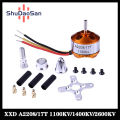A2208 Aircraft Model Motor Kv1100 1400 1800 2600 Multi Axis Brushless Horse Fixed Wing Aircraft Model. 