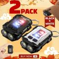 Clip-On Flashlight Rechargeable Mini EDC Keychain Torch,Compact Pocket COB Flash Light for Hiking Camping Fishing Holiday s. 