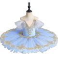 Kids Professional Ballet Tutu Dance Dress Child Blue Swan Lake Costume Ballerina Clothes Teen Ballroom Ballet Outfit For Girls.