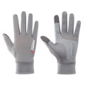 Men's Summer Fishing Gloves Ice Silk Non-Slip Sun Protection Cycling Gloves Thin Anti-UV Outdoor Sports Motorcycle Gloves.