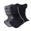 Reflective Nigh Riding Half Face Mask Summer Ice Silk Sunscreen Dust-proof Neck Collar Scarf Sports Bandana Balaclava Men Women.