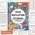 Declutter Planner 2026 Coloring Schedule Organizer Goal Planner Workbook Monthy Planner for Daily Task Management notebook. 