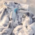 New Women's Tie Dye Lamb Fleece Jacket Autumn Winter Zipper Outerwear Warm Plush Jackets Harajuku Casual Loose Female Thick Coat. 
