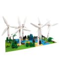 Building blocks MOC building model Windmill garden scene decoration DIY building blocks toys. 