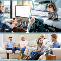 Universal Dual Head 12V Car Dashboard Cooling Fan with 360° Rotation and Two-Speed Control. 