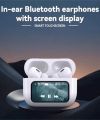 wireless earbuds Bluetooth airpods LCD full colour smart display  Touch screen earpods pro. 