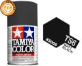 Tamiya TS-6 matt black spray paint 100ml. 