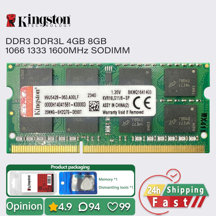 Barrette RAM DDR3L SODIMM 8 Go 1866MHz Micron - Pour Portable, 1.35V, Neuf Ouverte