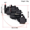 2Speed Transmission Gearbox with Internal Gears and Servo for 1/10 RC Crawler Car Traxxas TRX4 TRX6 Upgrade Parts. 