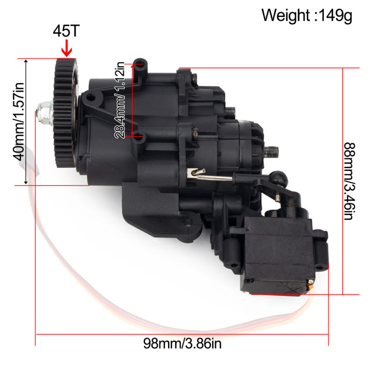2Speed%20Transmission%20Gearbox%20with%20Internal%20Gears%20and%20Servo%20for%201/10%20RC%20Crawler%20Car%20Traxxas%20TRX4%20TRX6%20Upgrade%20Parts%20-%20Image%202