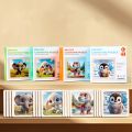 Bview Art 8pcs Wooden Jigsaw Puzzles Set for Kids, Cartoon Animal Puzzles Board Educational Learning Toys. 