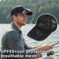 Breathable Sunhat with Solar Fan Outdoor Sun Protection Hat USB Rechargeable Fan Baseball Caps Summer Sunscreen Sunshade Hats.