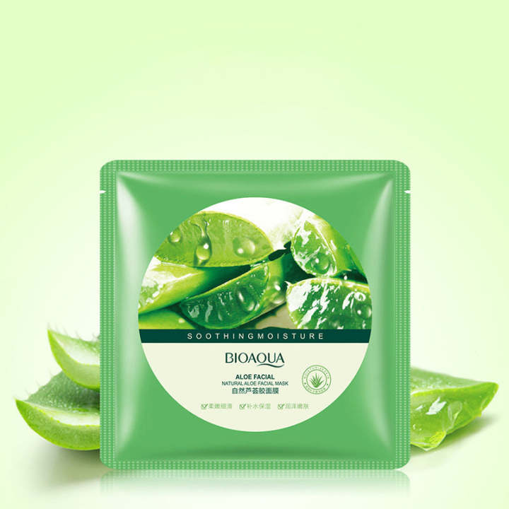 BIOAQUA Soothing & Moisture Aloe Vera 92% Soothing Gel Face Sheet Mask- 30g