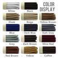 1Pair Strong Round Shoe laces Sneaker Shoelaces High Top Outdoor Walking Hiking Boot Laces Shoes Strings Quality Bold Shoelace. 