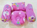 4Pcs Baby Head Shaping Pillow Set -Head Making Baby Pillow - Multicolor Newborn baby Head Shaping Pillow - Export quality 100% cotton fabric [ RANDOM COLORS ]. 