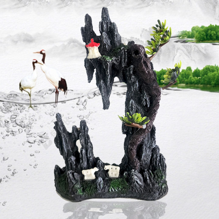 Resin%20Aquarium%20Rockery%20Mountain%20Decoration%20Artificial%20View%20Rock%20Cave%20Stone%20Tree%20Fish%20Tank%20Ornament%20Pet%20Supplies%20Home%20Decor%20-%20Image%205