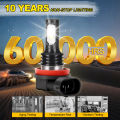 2pcs H8 H9 H1 H3 Led H11 9005 HB3 9006 HB4 Car CSP LED Fog Headlight Bulbs 6000K White Auto Fog Lamp Day Running Light. 