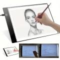 1pc A4 Digital Graphics Tablet: LED Light Box Pad for Writing, Painting, Drawing and Tracing - USB Electronic Art Copy Board. 