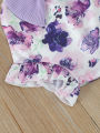 Newborn Cute Baby Girl Clothes Set Sleeveless Bodysuit Butterfly Printed Shorts 3Pcs Summer Clothing Suit Baby Girl Clothes. 
