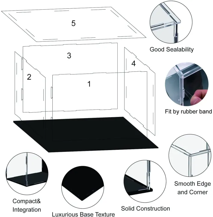 Acrylic%20Display%20Case%20Figures%20Storage%20Box%20Clear%20Small%20Assemble%20Dustproof%20Showcase%20for%20Building%20blocks%20,Toy%20Dolls,Car%20Model%20-%20Image%205