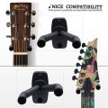 Guitar Wall Mount Hanger Black Guitar Hanger Wall Hook for All Size Guitars Bass Mandolin Banjo Ukulele. 
