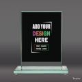 Trophy, Award shield, glass award shield, school shield, shield, shield with box. 