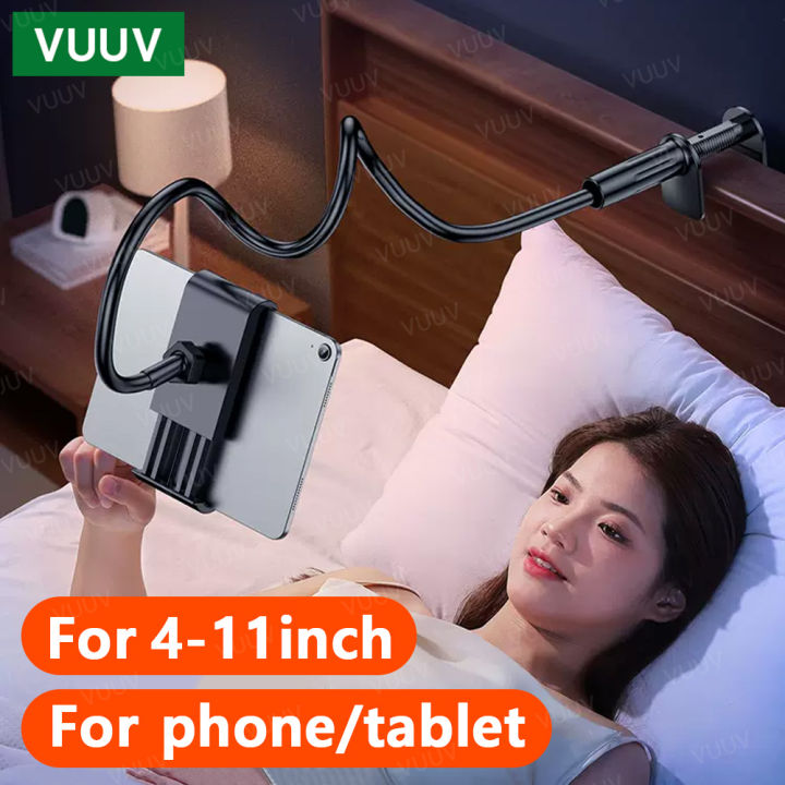 Tablet Bracket for Bed Desk Gooseneck Tablet Stand Flexible Long Arm Clamp 11 inch Tablet Holder For Smartphone Redmi  Pad