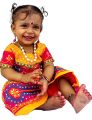 Radha Dress For Girls Krishna Janmashtami 0-10 years 3pcs Set Multicolour. 