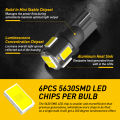 AUXITO 10Pcs T10 LED W5W 194 168 LED Car Side Interior Lights 12V Super Bright Bulb Auto White 6000K Parking Marker Dome Lamps. 