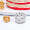 Dollhouse Miniature Gold Silver Bronze Mini Metal Alloy Crown Models Dolls Toys.
