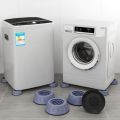 4pcs Non Slip Shockproof Cushion Washing Machine Universal Foot Pad Height Increasing Moisture Proof Refrigerator Pulsator.