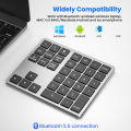 2025 New Universal Numeric Keypad For iPad Android  laptop Phone Tablet PC and 2.4G Bluetooth Keyboard Rechargeable Numpad. 
