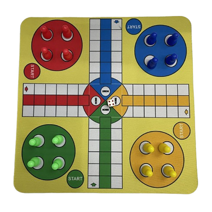 Plastic%20Flying%20Chess%20Ludo%20With%20Mouse%20Pad%20Chessboard%2024cm%20Set%20About%20110g%20-%20Image%205