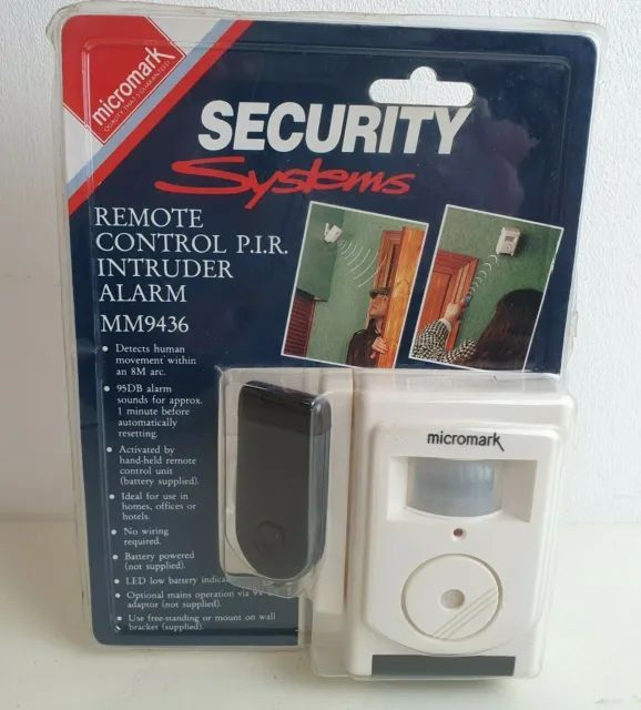 Micromark Wire Free Burglar Alarm System MM9436 Home Garage Shed Outbuilding